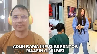 VILMEI BUSYET RAMA INFUS KEPENTOK NIH, MAAFIN YA CICI SAYANG 