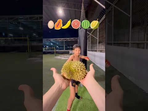 Smash Fest: Guys Take on Fruits with Punches and Elbows—Can They Conquer a Durian? 🍉👊🦾