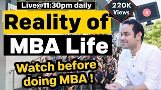 Reality of MBA Life ? | Placements | JOB | Life  at IIM | Average package at IIM | Careers post