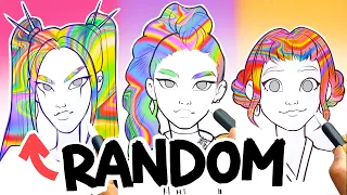 Random Colors TRANSFORM My Drawing? 🎨✏️ (K-pop Demon Hunters Edition)
