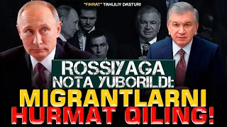 O‘zbekiston jim qarab turmoqchi emas! Ўзбекистон Россиядан инсон ҳуқуқларини таъминлашни талаб қилди