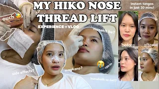 HIKO NOSE THREAD LIFT VLOG 💉👃🏻 INSTANT TANGOS IN JUST 30 MINUTES | IS IT WORTH IT? HOW MUCH? 💸