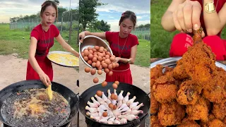 Amazing cooking chicken and egg crispy recipe