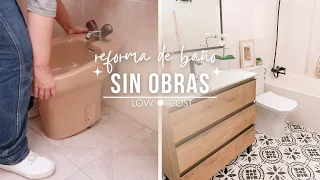 REMODELACIÓN DE BAÑO CON POCO DINERO💰😱/ bathroom REMODELING LOW COST / Proceso al completo