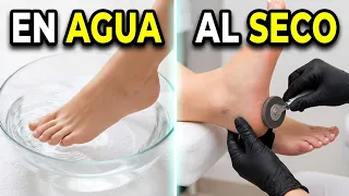 ¿Pedicure al SECO o en AGUA? 😱 | Cuál es mejor y más seguro para tus Pies 💅🏻