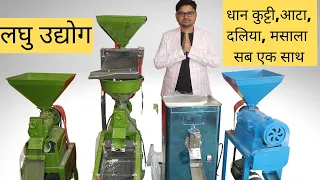 Mini Rice Mill | Combined Rice Mill आटा, दलिया, मसाला, धान कुट्टी, सब एक साथ