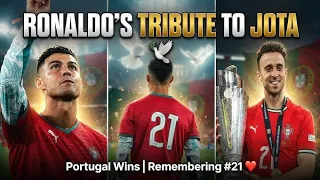 Cristiano Ronaldo gets Emotional react to Diogo jota Anniversary | Portugal vs Croatia 2-1