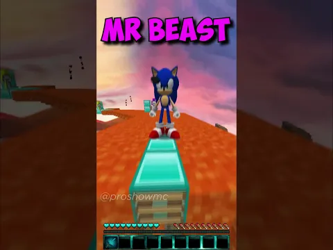 NOOB vs MR BEAST vs SONIC vs SPONGEBOB vs HACKER: Minecraft Parkour (Running Out Of Time) #shorts