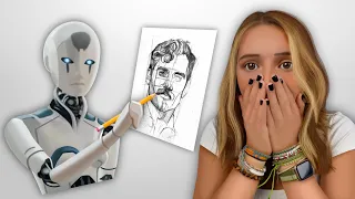Desafiei um Robô pra ver quem desenha melhor 🤖✍️