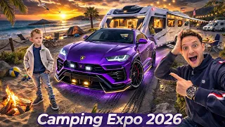SEBY AND MY We Visited the CRAZIEST Camping Expo 2026 😱 Lamborghini Urus + Caravan Adventure!