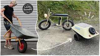 The ultimate Bike Trailer (made of old Wheelbarrows)