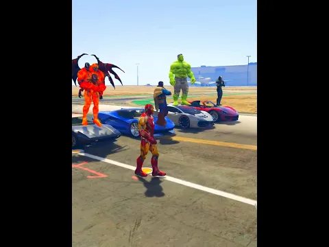 Iron Man Win Ramp Challange // GTA - V : ❤️💚💙 #shorts