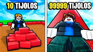 TIJOLOS INFINITOS PARA CONSTRUIR UMA TORRE E SAIR DO PLANETA TERRA NO ROBLOX (Tower Simulator)