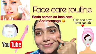 Face care routine 🎭❤️// 10 rs wale saman se face care🙌🏻 // missfalak #dailyvlog #facecare #vlog