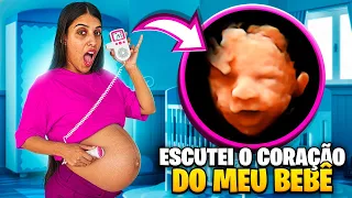 ESCUTEI O CORAÇÃO DO MEU BEBÊ *chorei muito