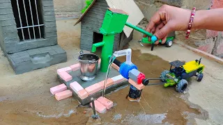 DIY how to make  cow shed | house of animals | horse house – cow shed | mini hand pump | woodwork