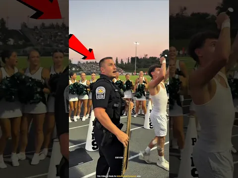 This Cop tried to control the crowd but... 😳