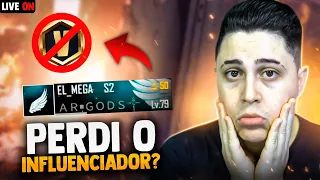 ❤️NUNCA SERA UM ADEUS❤️MEGA NÃO É MAIS INFLUENCIADOR ? PERDI O MESTRE ?❤️ FREEFIRE AO VIVO - LIVE ❤️