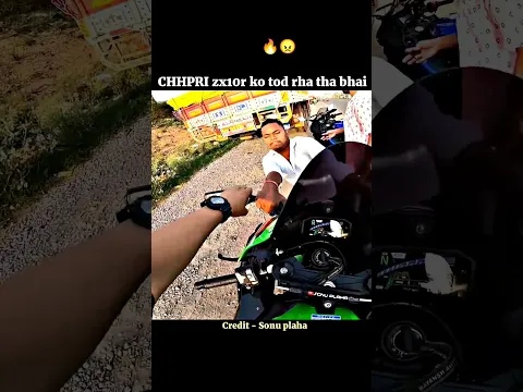 zx10r tod raha tha bhai chhapri #shorts #motovlog #rider #zx10r #vlog #bmws1000rr #bike #viral