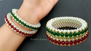 Bangles Making At Home//Beads Jewelry Making//Jewellery Making// Useful & Easy