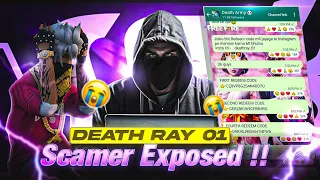 Death Ray 01 SCAMER EXPOSED 🤯   @DeathRay01 #freefire