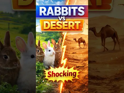 Rabbits vs Desert 😱 #hindi #urdu