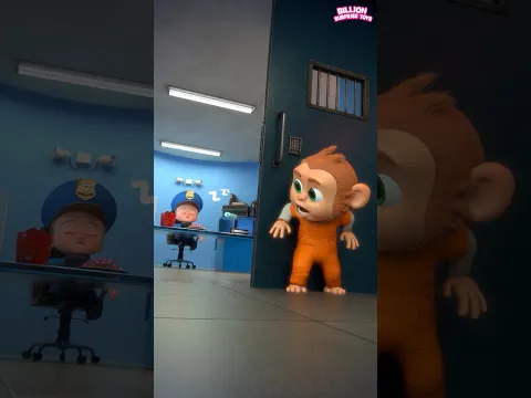 Midnight Mayhem: The Great Jailbreak Begins #billionsurprisetoys #kidssongs #shorts #cartoon