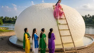 5 Girls Found a Giant Rasgulla 😱🍡 | Free Sweet Shop!
