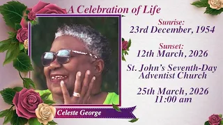 Thanksgiving Service for the life of Celeste George
