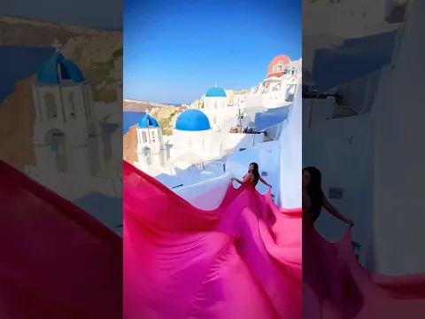 Santorini Best Photoshoot in Oia | Santorini Photographer #shorts