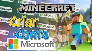 ⭐️Como Fazer Conta para Jogar Minecraft Online❕Conta Microsoft📱💻