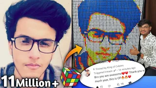 Congratulations For 11Million @triggeredinsaan | ❤ Triggered Insaan Sketch With Rubik's Cube ❤ |