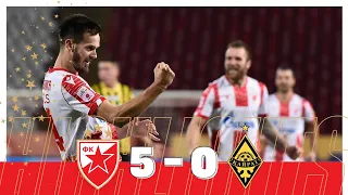 Crvena zvezda - Kairat 5:0, highlights