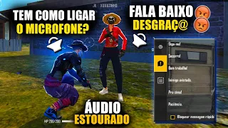 IRRITANDO ALEATÓRIOS COM ÁUDIO ESTOURADO NO CS DO FREE FIRE KKKKKKKKKK