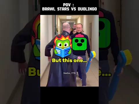 POV : Brawl Stars VS Duolingo💀 #brawlstars #shorts #animation
