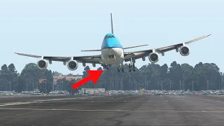 Amazing- Pilot Did This Landing To Save 400 Passengers Lives | X-Plane 11