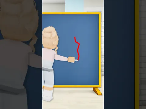 Can You Draw a Perfect Dotted Line #roblox #shorts #brookhaven