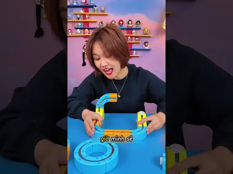 Thử thách đường ray tàu mini siêu điên rồ 😳