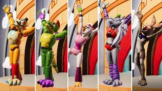 Everyone comes out of Sun's room and jumpscares Gregory  - Five Nights at Freddy's: Security Breach