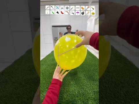 Epic Asmr Big Balloon Catching All The Burst Emojis Shape Challenge 😨🎈💥 #asmr #balloon #shorts