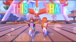 ✨Me and my Twin Sister did THIS or THAT✨💕 || Roblox trend 2021 || Miley and Riley