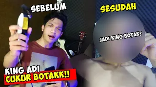 KING ADI CUKUR BOTAK + UNBOXING GOLD PLAY BUTTON CUYY!! (King Adi Face Reveal)