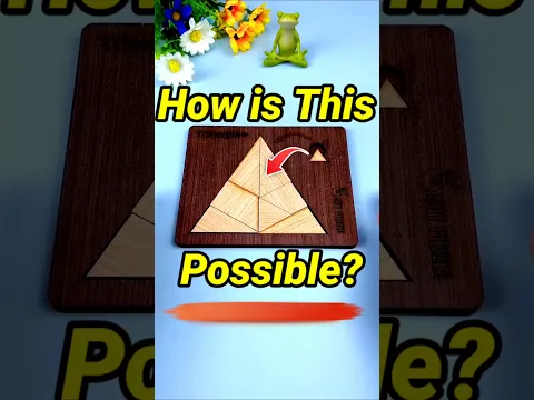 How to Fit small triangle in frame ~mini wood toy/wood working art skills/hand craft ideas #shorts