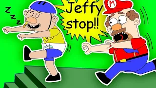 JEFFY SLEEPWALKS DESTROYS MARIO'S HOUSE SML ANIMATED