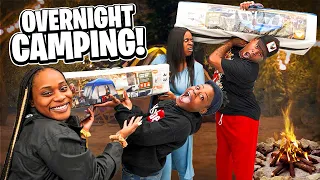 OVERNIGHT CAMPING IN OUR BACK YARD CHALLENGE! (HILARIOUS)