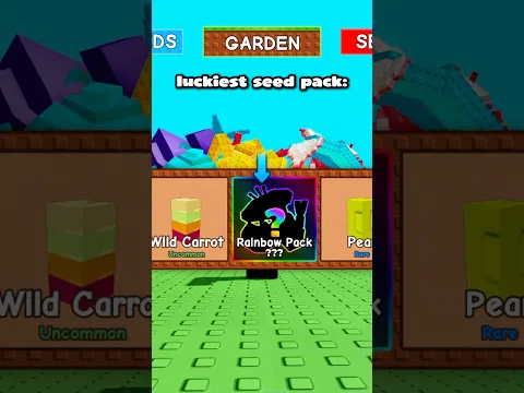 The luckiest seed pack in Grow A Garden #growagarden #roblox