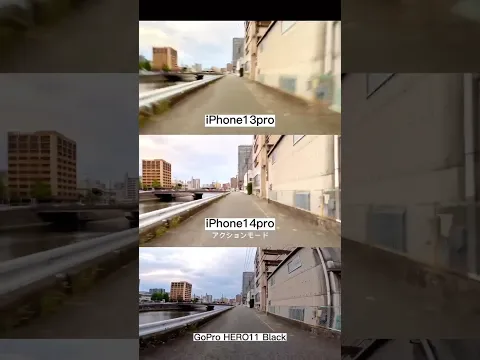 iPhone 13 Pro vs iphone 14 Pro vs Go Pro Hero11 🔥🔥🔥