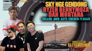 SKY GENDONG RYZEN BENNYMOZA DAN MONTANA? PURA2 JADI BOT ADALAH JALAN NINJAKU - PUBG MOBILE INDONESIA