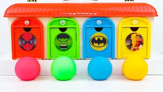 Satisfying Video | How to Make Rainbow Magic Beads with Stress Balls in 4 Color Garage Cutting ASMR