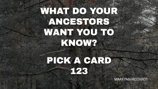 WHAT DO YOUR ANCESTORS WANT YOU TO KNOW?